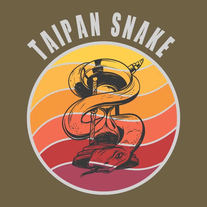 Taipan Schlangen Design / Geschenkidee