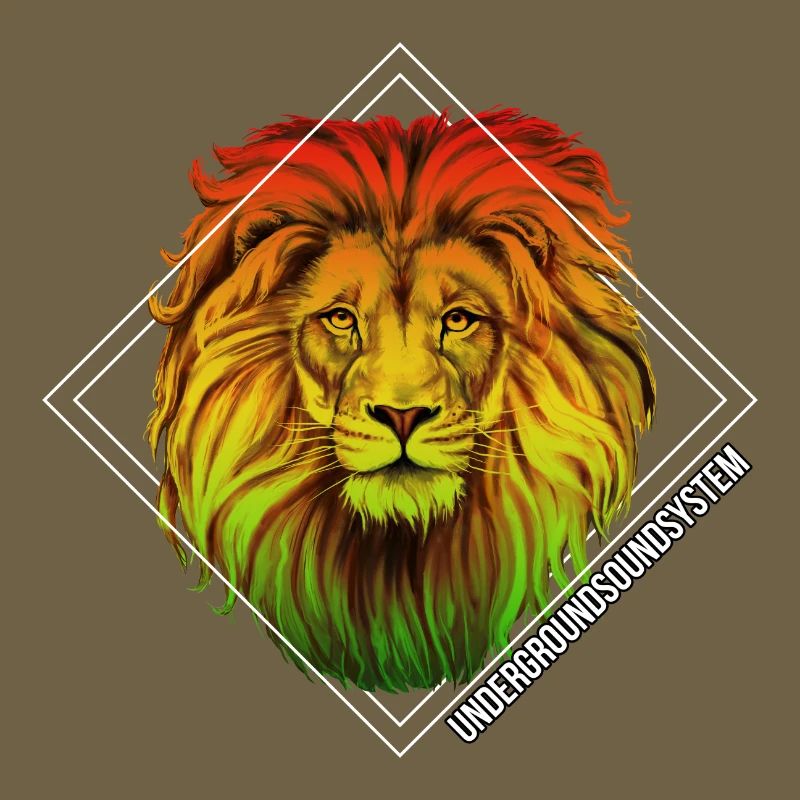Regenbogenlöwe Diamond Muster