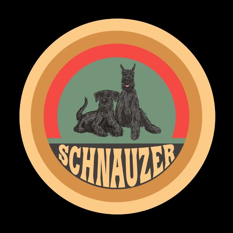 Schnauzer Vintage Hunde Design