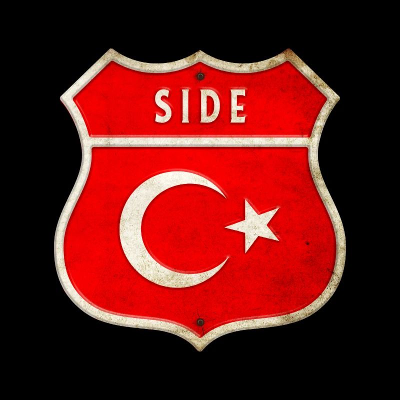 Side Türkei Flaggen Wappen