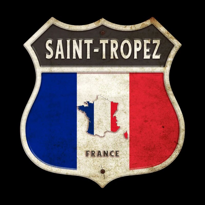 Saint-Tropez Frankreich Wappen Flaggen Design