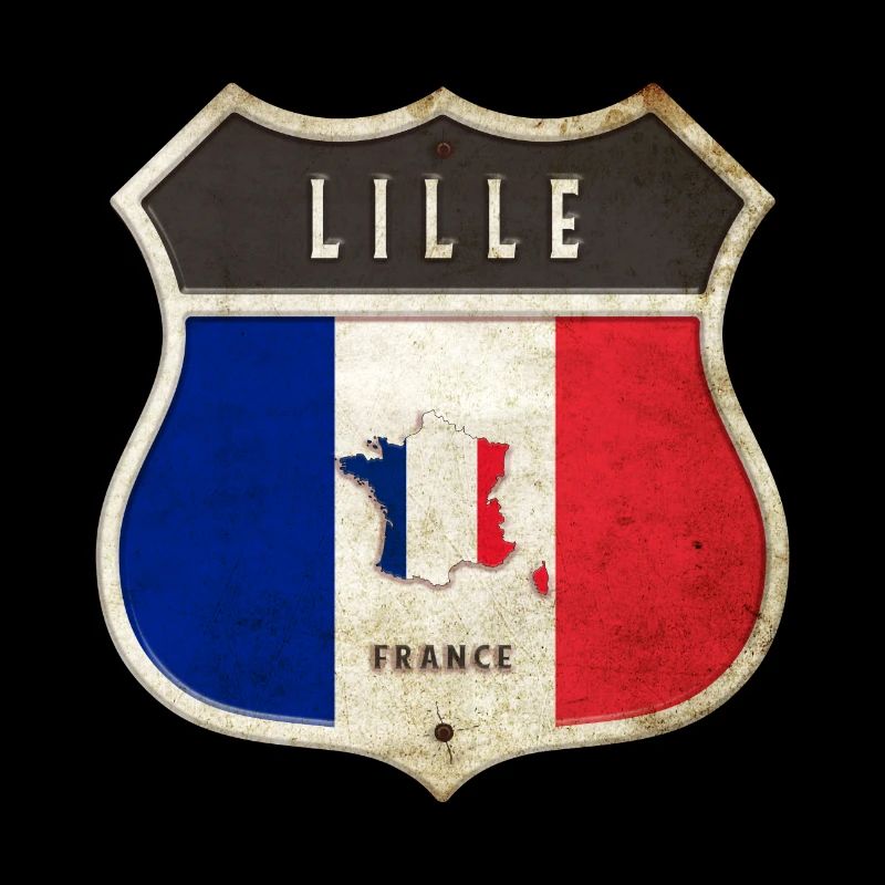 Lille Frankreich Wappen Flaggen Design