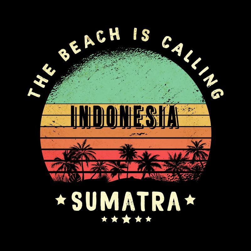 Sumatran indonesia beach design