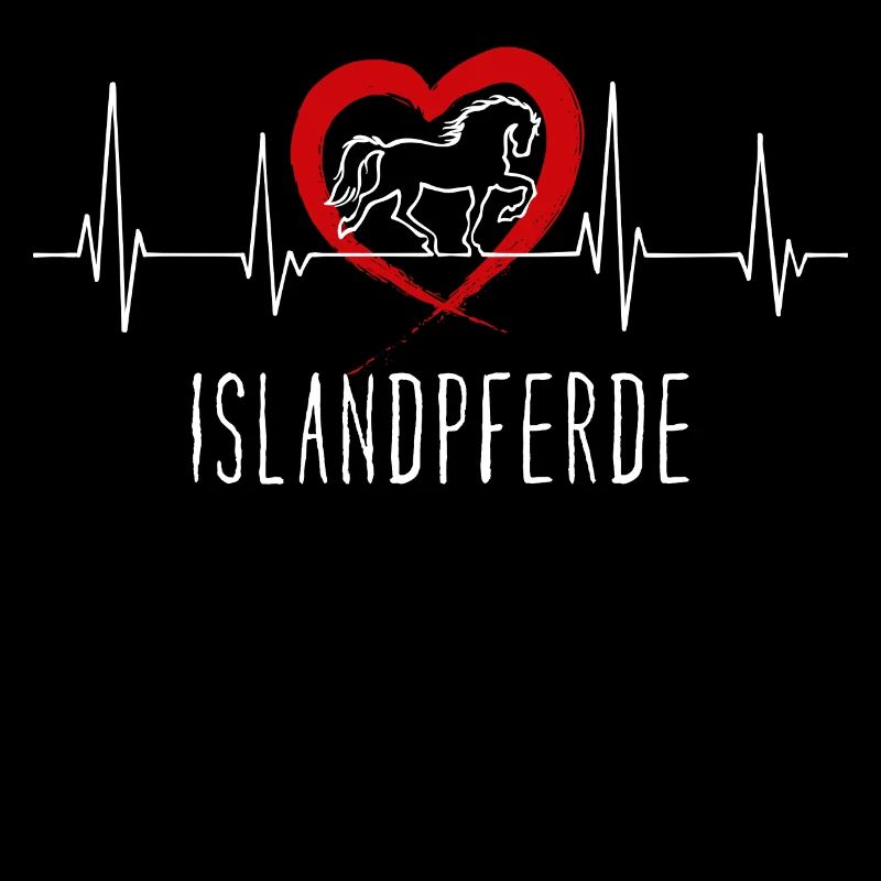 Pferdeliebe Herz Cool Spruch Islandpferde