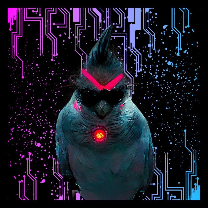 Cyber Cockatiel Neon Bloom