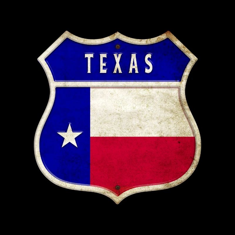 Texas Wappen Flaggen Design