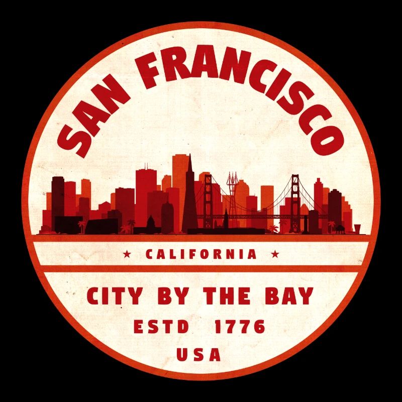 Insigne vintage : San Francisco Skyline