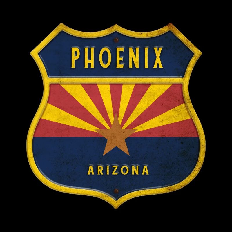Phoenix Arizona flag crest design