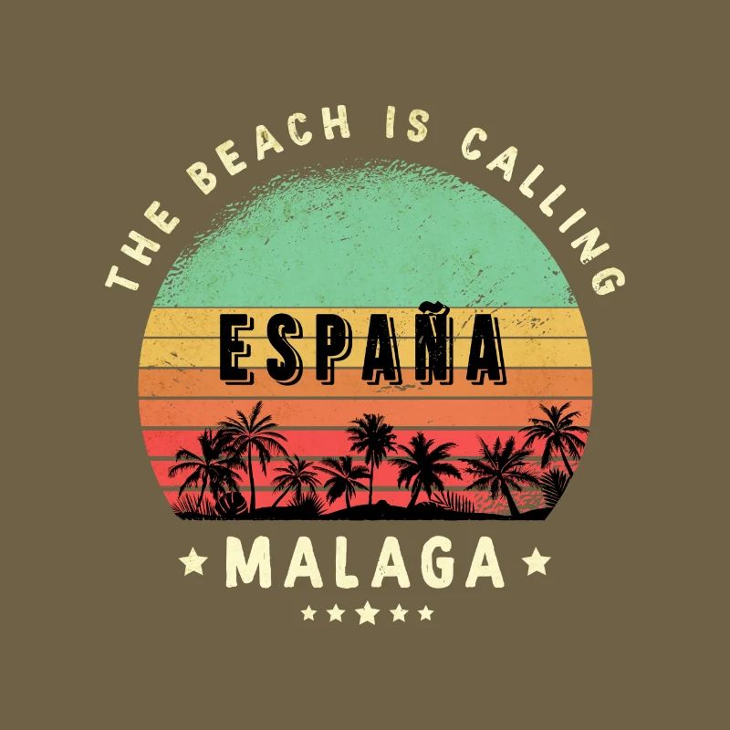 Malaga Spanien Strand Design