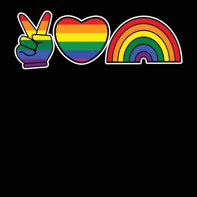 Menschenrechte Regenbogen Schwul Lgbt Herz Homo