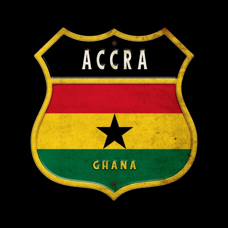 Accra Wappen Flaggen Design