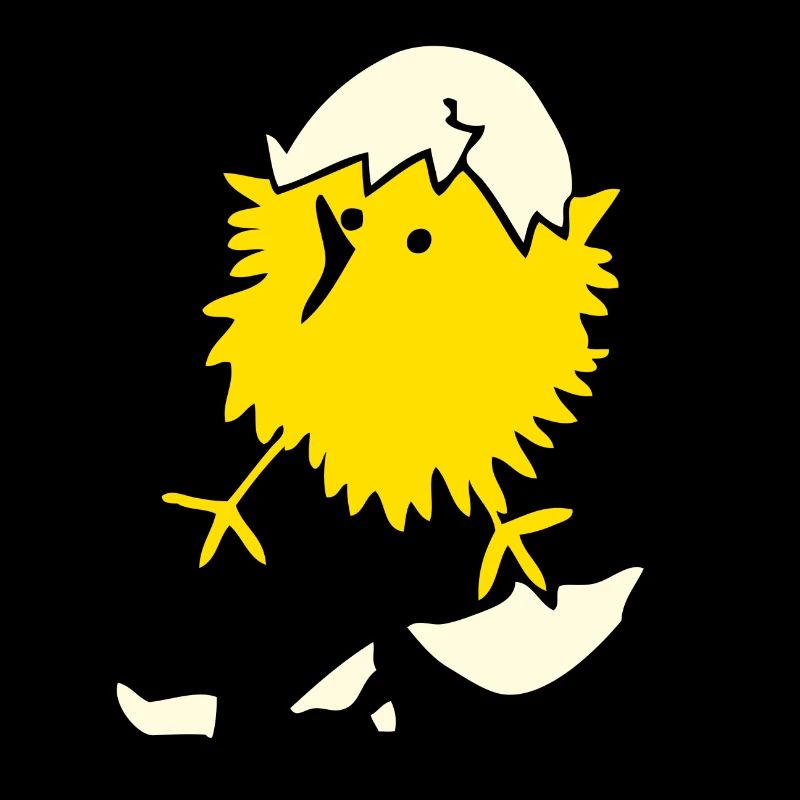 Poussin BIP Joyeuse Pâques Coquine Jaune Comique Drôle