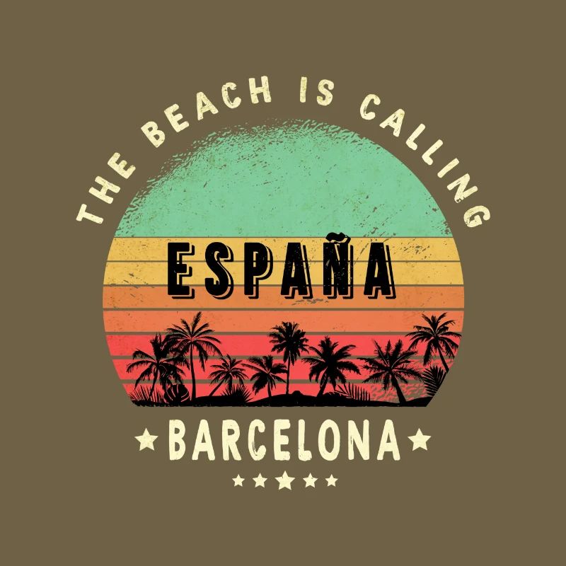 Design de palmier de Barcelone, Espagne