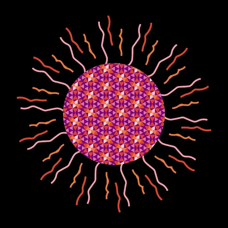 Sonnen-Mandala pink