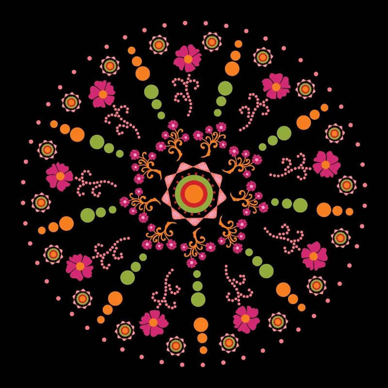 Mandala Frühling bunt