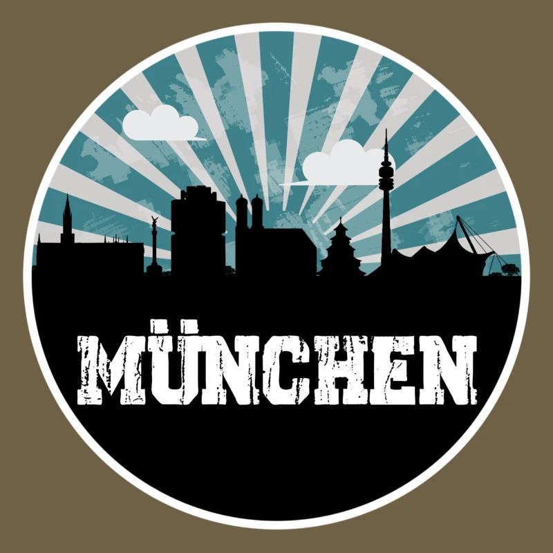 Munich Skyline Blue Hour