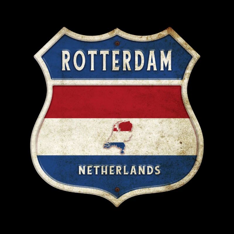 Conception des armoiries de Rotterdam (Pays-Bas)