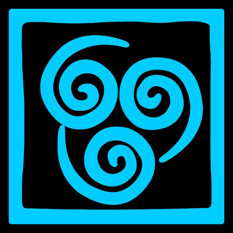 Symbole du vent en carré