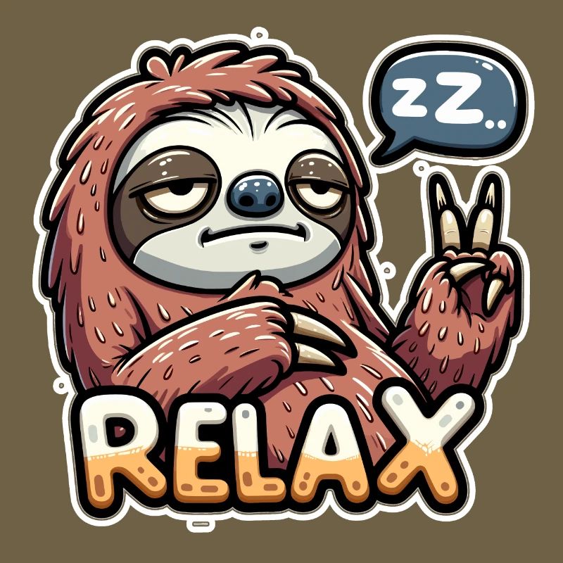 Sloth, relax, chill and rest
