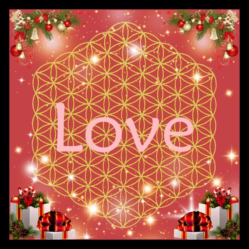 Blume des Lebens Liebe Weihnachten Geschenke