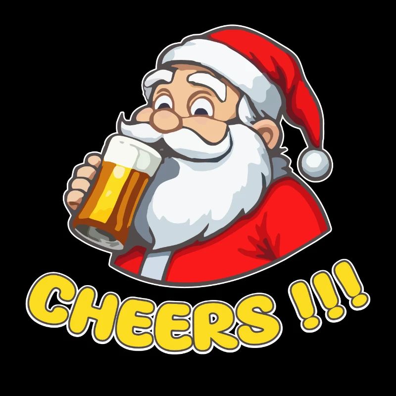 Weihnachtsmann mit Bier Cheers!!!