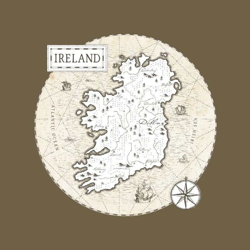 Ireland Vintage Map