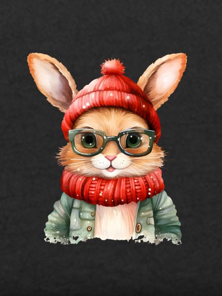 Kuschelbunny Winterlook mit Brille