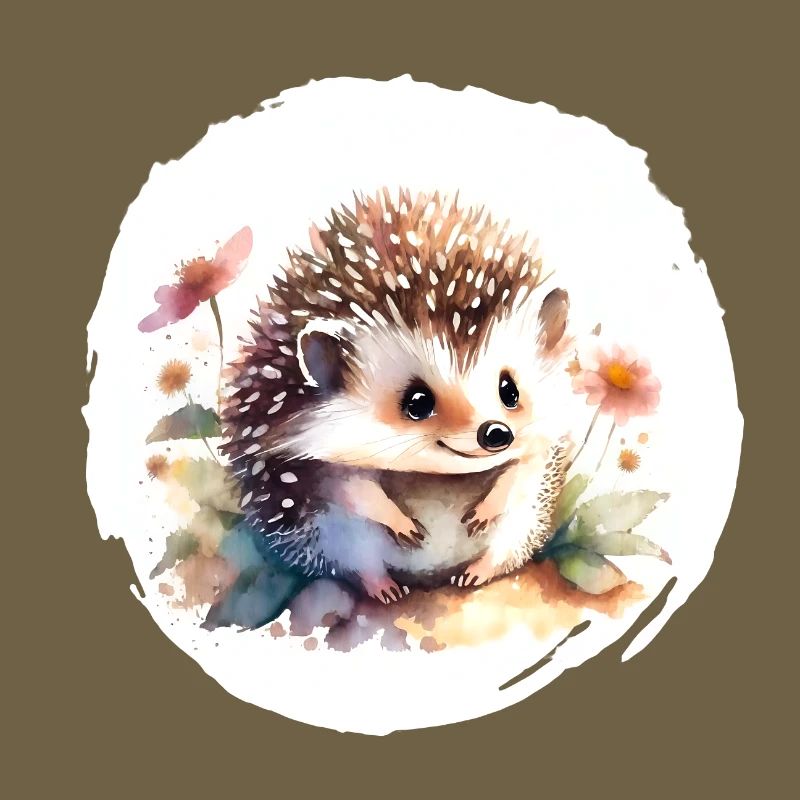 Hérisson aquarelle