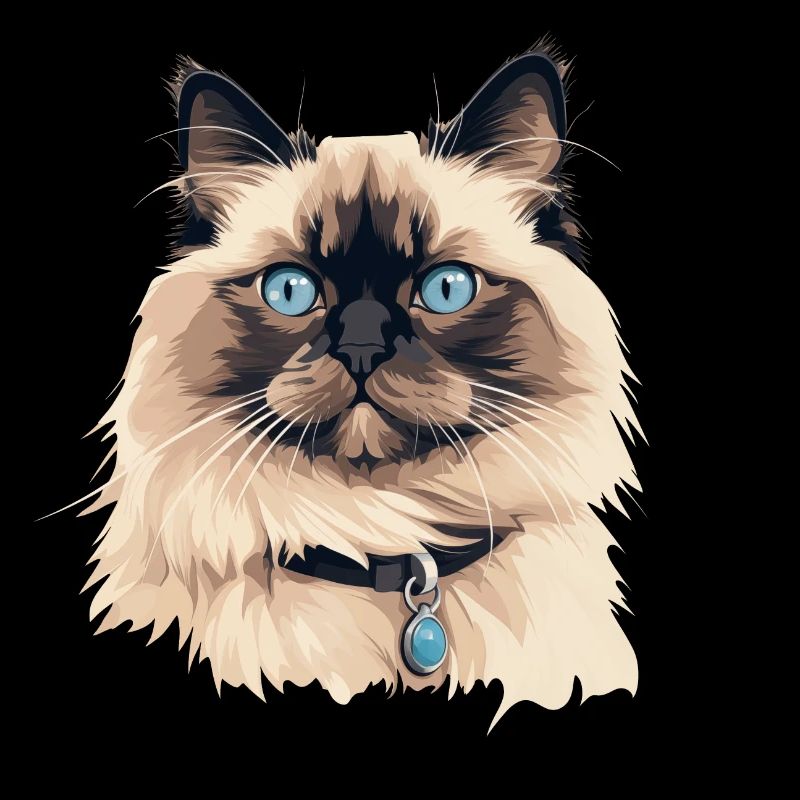 Katze Kopf Ragdoll