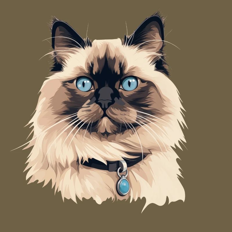 Tête de chat Ragdoll