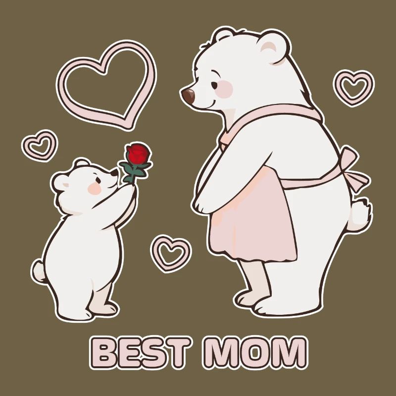 Bären Herzen Beste Mutter Muttertag