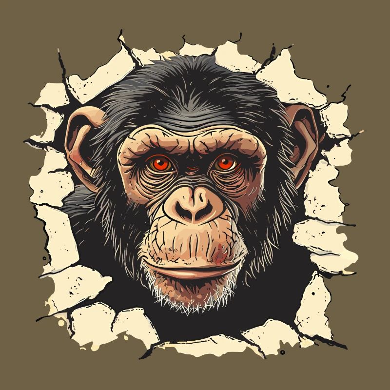 monkey, monkey head, chimpanzee, monkey