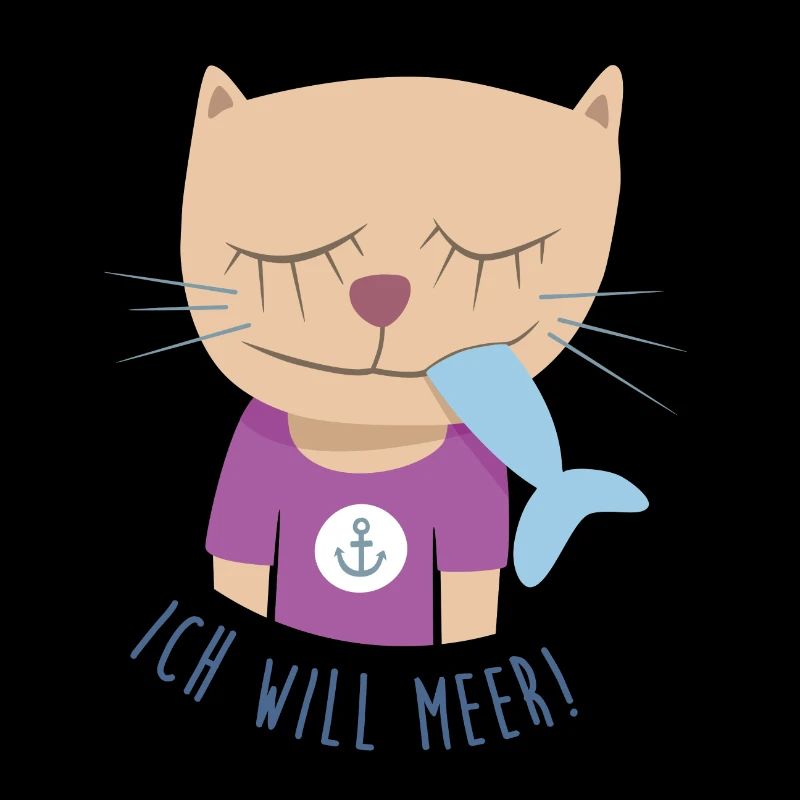 Katze Meer Urlaub Kinder Kinderzimmer Nordsee Cat