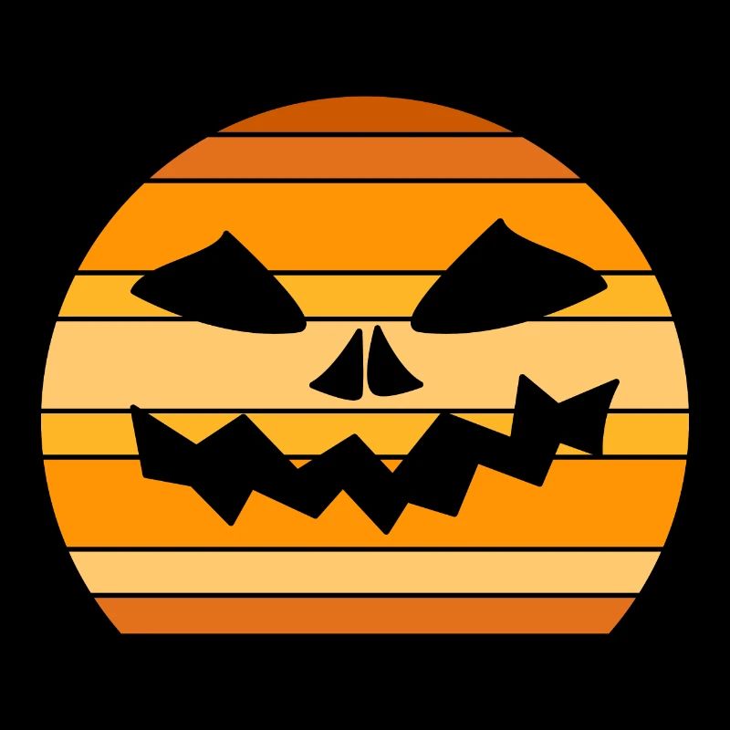 Halloween Pumpkin with Face Decoration