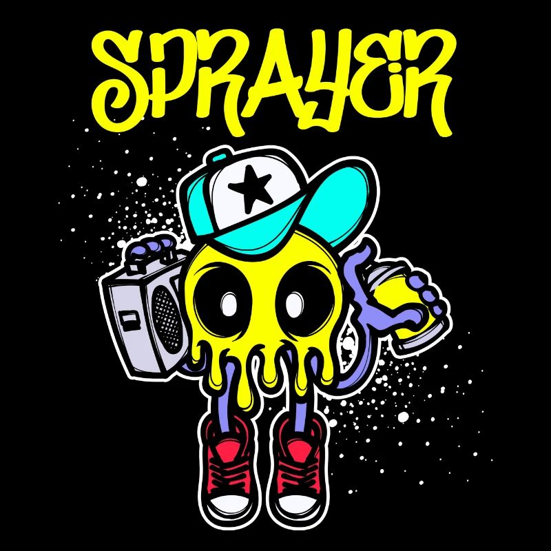 Spray Can Street Art Graffiti Sprayer Illustration