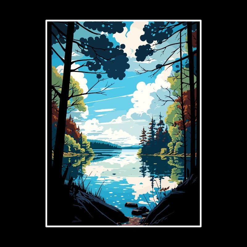Forêt de Dean Anob Affiche De Voyage Vintage Souvenir