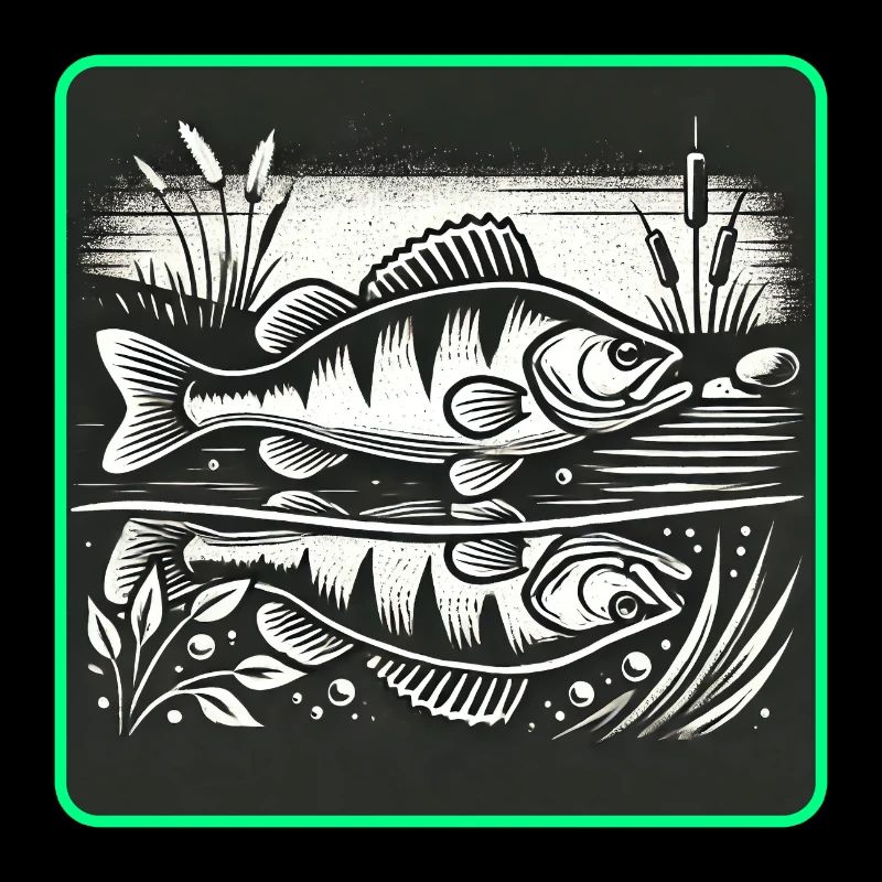 Barsch Raubfisch Design
