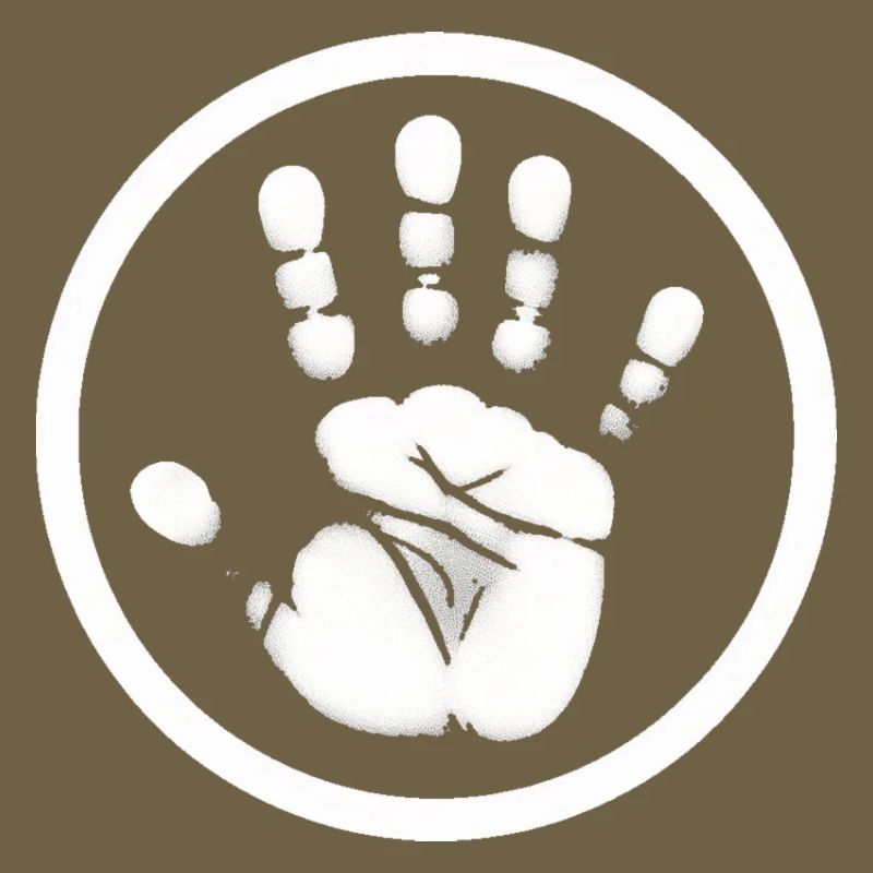 Handabdruck Hand