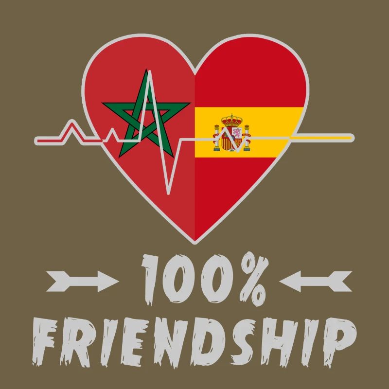 Marokko und Spanien 100% Freundschaft