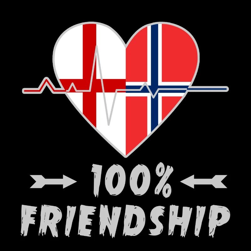 England und Norwegen 100% Freundschaft