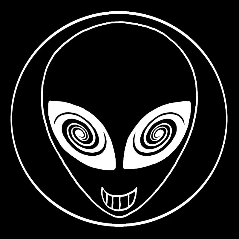 Extraterrestre blanc et galaxie