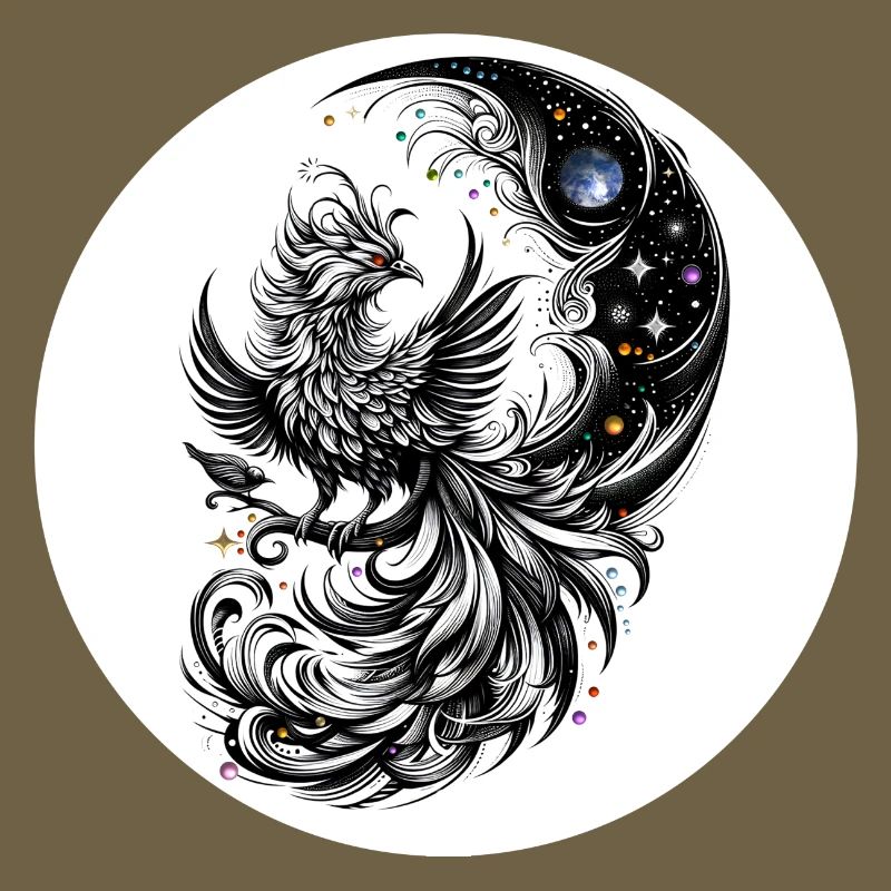 La comète Phoenix dans le cercle lunaire