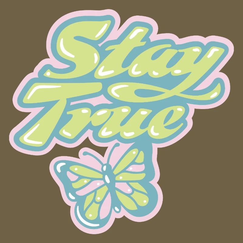 Stay True – Rétro pastel doux