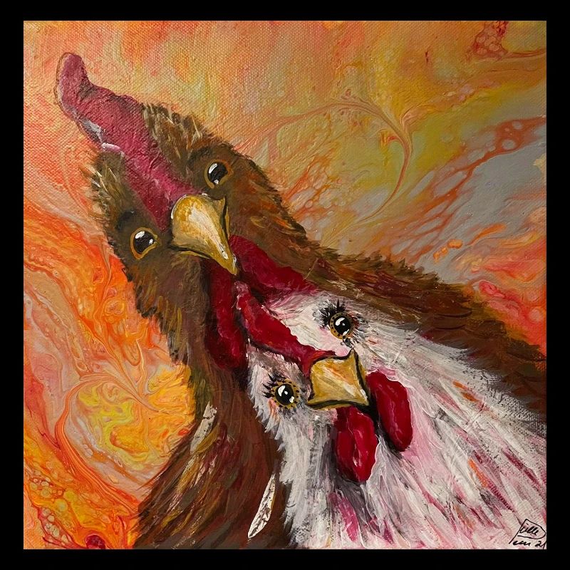 Coq et poulet