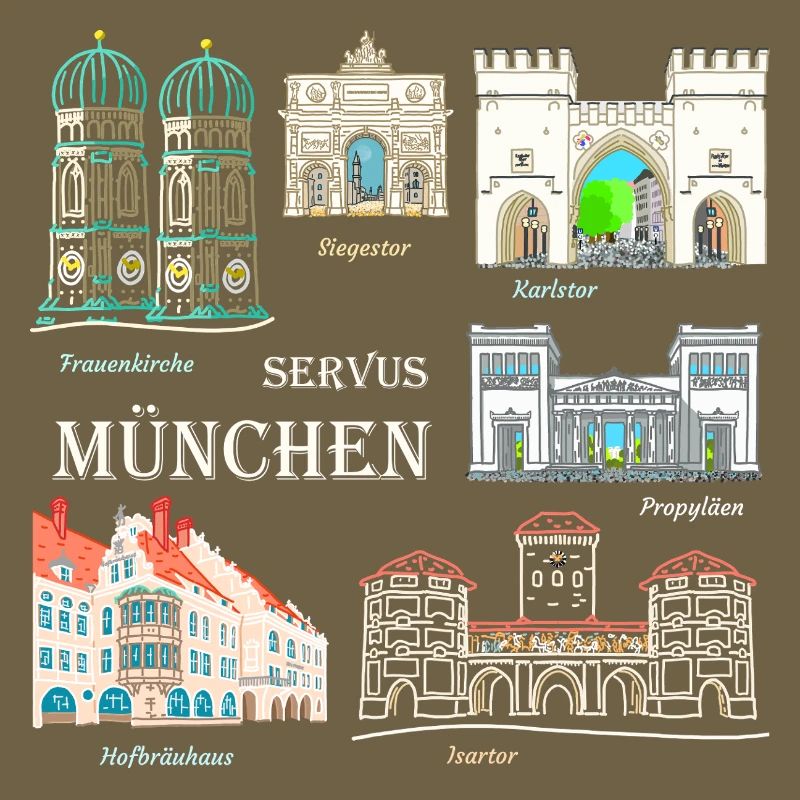 Munich, Dessin à la main, Bavière