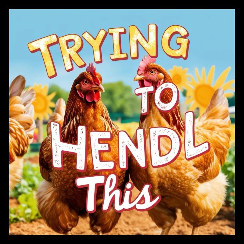 Poulets « Essayer de faire ça »