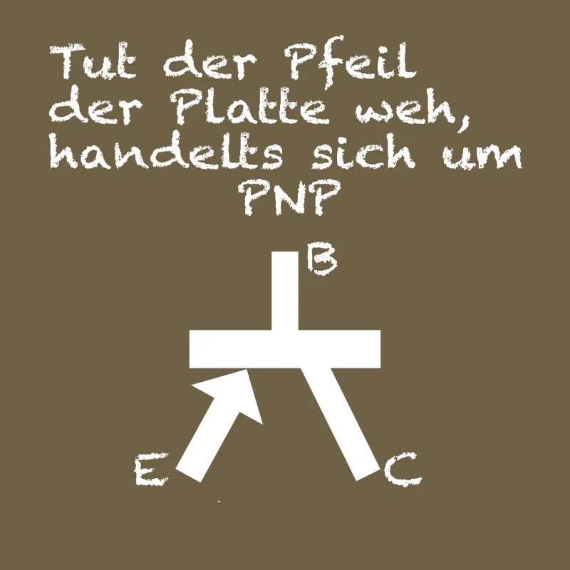 Transistor PNP Merkspruch Elektronik