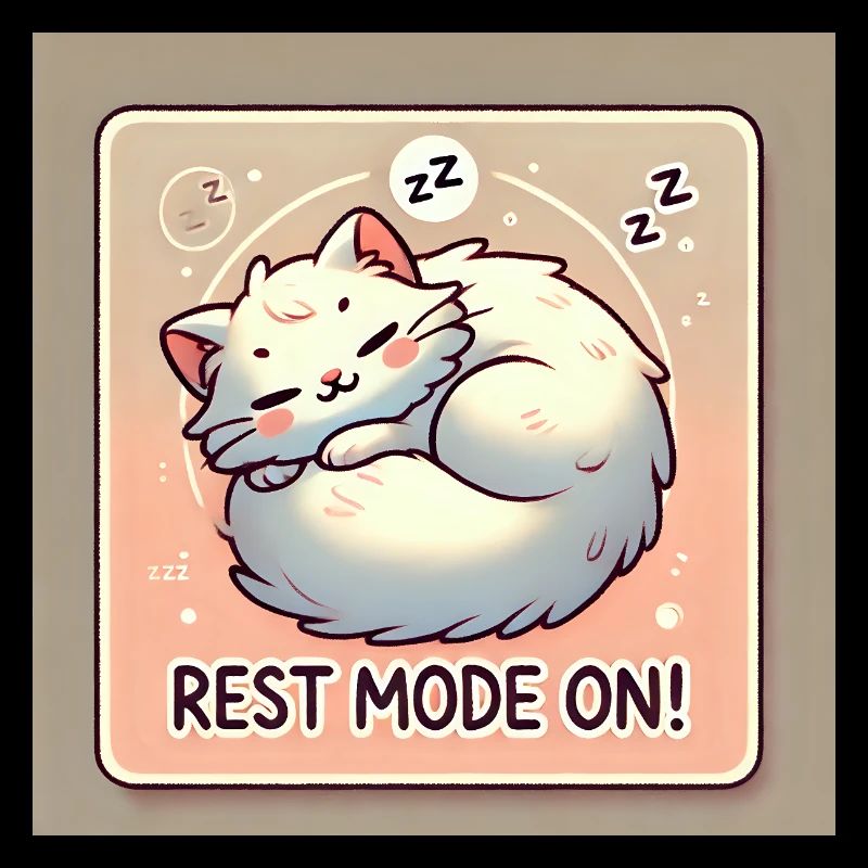 Mode repos – Chat endormi