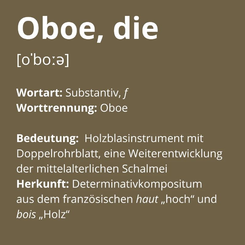 Oboe, die