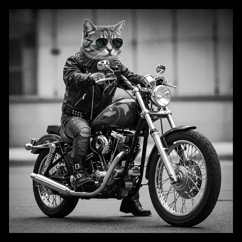 Rock Biker Cat: Cooles und originelles Design